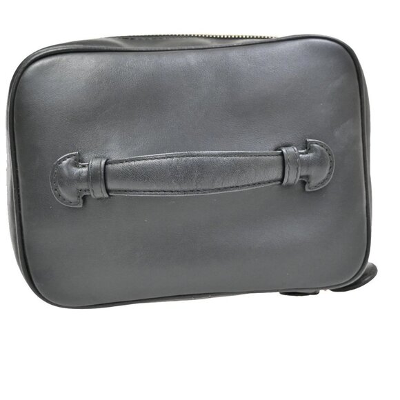 CHANEL CC Logo Bicolore Vanity Hand Bag Leather Black GHW Vintage 70KB285 - Picture 5 of 15